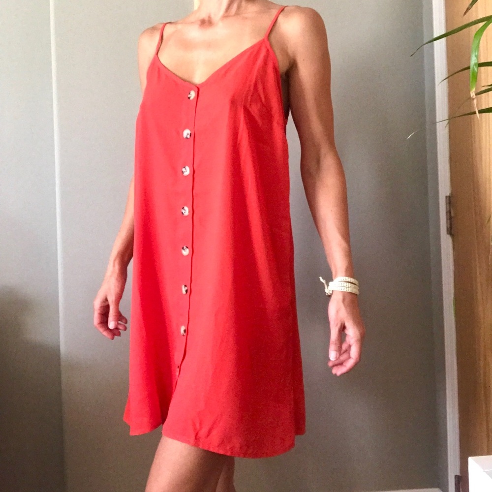 Button Front Dress - Picture 1 of 8